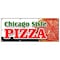 Signmission CHICAGO STYLE PIZZA BANNER SIGN by the slice take out carry deep dish B-96 Chicago Style Pizza - alternate 1